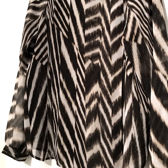 Calvin Klein Animal Print Blouse - Picture 6 of 6